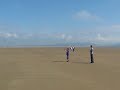 this is flexifoils power kite (2.05m)...if you can see it !! probably the most difficult vid i've done yet!! needed a much much wider lens really !!
this is at pembrey beach, south wales...a great location for flying power kites....the wind was not too strong,and was being flown quite capably by ben who is aged 12, ...the big buzz did crash a couple of times as you can see!!!