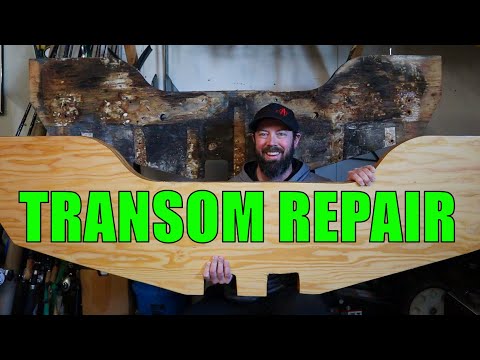 video-linktoworks-TRANSOM REPAIR STEP BY STEP!! - Replacing Transom in a...