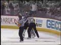Krys Kolanos makes Patrick Roy throw his stick on a penalty shot