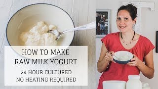 How to Make Raw Milk Yogurt without Heating  GAPS 