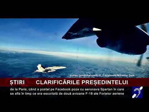Clarificări privind zborul președintelui