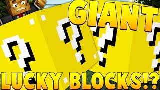 HUGE HOUSE Giant Lucky Blocks Mod Challenge | Minecraft - Lucky Block Mod