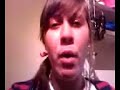 emily and me eating warheads