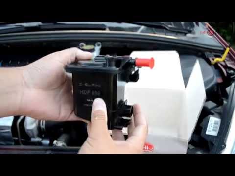 How to change fuel filter 1.6 HDI Peugeot 307, 308 and Citroen C4