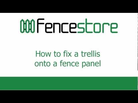 how to fasten trellis to wall
