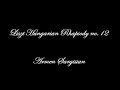 Liszt Hungarian Rhapsody no.12