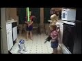 My Jedi Younglings in the kitchen...