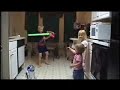 My Jedi Younglings in the kitchen...
