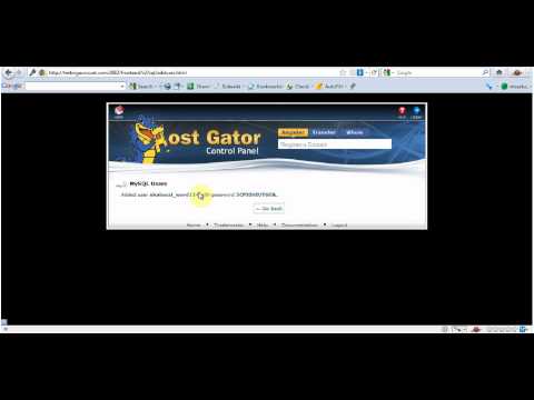 how to name a wordpress database