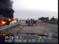Illinois State Trooper rescues man from burning car