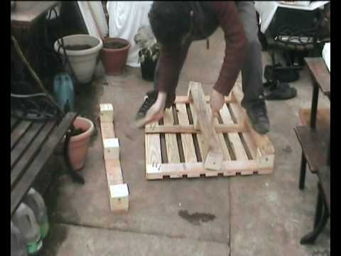 how to break down a pallet