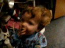 Braylen blowing kisses...