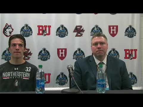 Postgame Press Conference | Men's Hockey | Jerry Keefe, TJ Semptimphelter