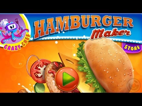 Burger Crazy Chef Make Your Own Funny Hamburger - iPhone & iPad Gameplay Video