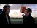 very funny video from bbc's top gear. richard hammond and james may turn their hands to caravan conkers. the game is simple: employ two crane drivers, hoist your painted caravan on a long cable, and smash together until you have a winner! hilarious and destructive, watch this fantastic new game created by top gear boys richard hammond, james may and jeremy clarkson. 
don't forget to hit 'view in high quality' at the bottom right of the video to get the best picture. visit http://www.topgear.com for all the latest news and reviews.