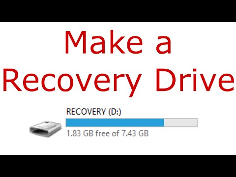 video-linktoworks-Creating a Recovery Drive in Windows 8.1