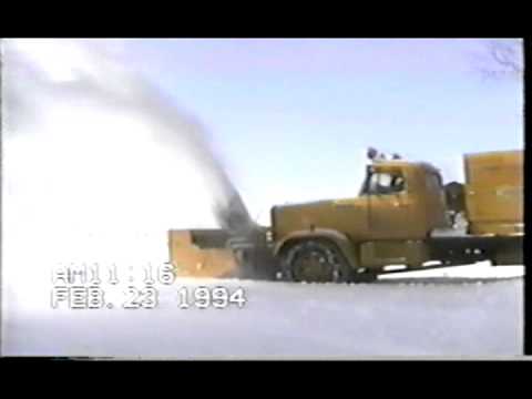 Big FWD truck mounted snowblower, SnoGo