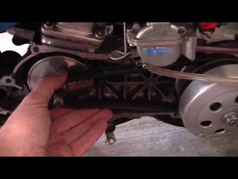 how to change a drive belt on a scooter