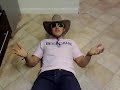 The Fitness Cowboy - Busting out 3 sit ups!