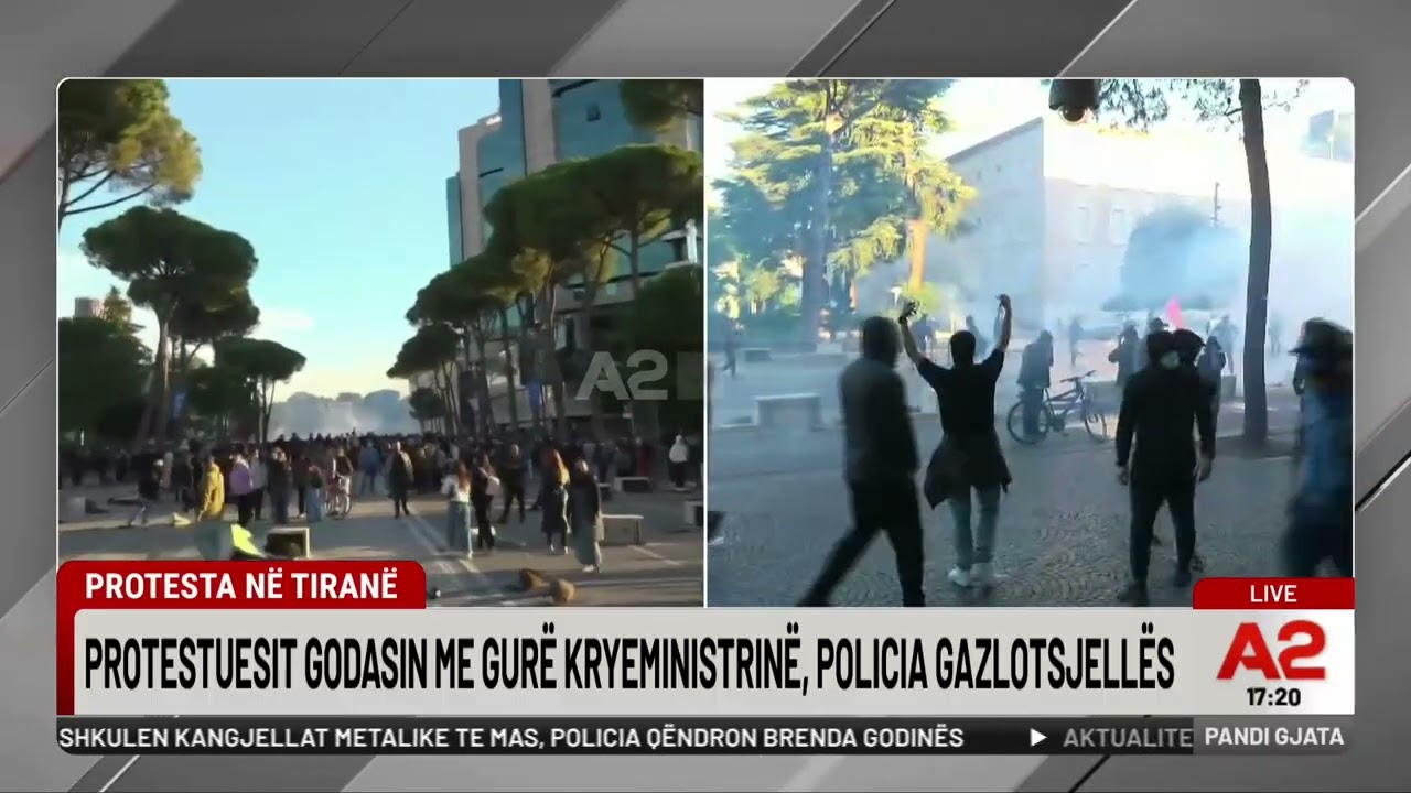 LIVE/ Tirana në Flakë! Molotovë dhe gurë drejt Kryeministrisë