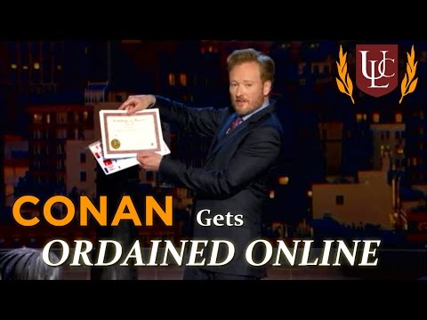 video-linktoworks-Conan O'Brien Gets Ordained