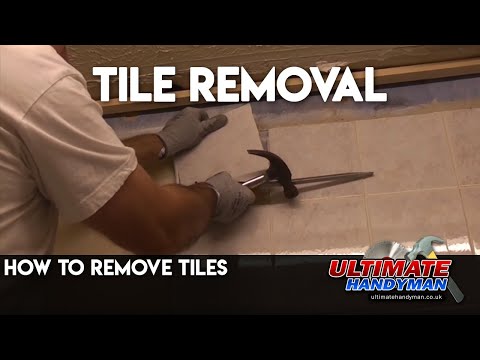 how to remove tile backsplash