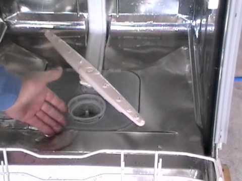 how to drain the water from a dishwasher