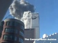 Shot from near aptartment.....Tower two being hit and...