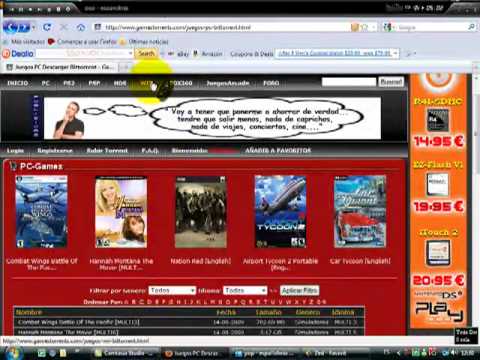 descargar juegos de pc ps2 wii psp xbox360 y peliculas con utorrent fercho 2009