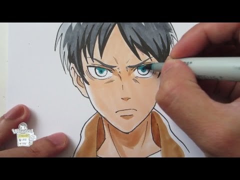 how to draw eren jaeger