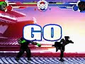 Evil Ken vs. Neo Dark Chun Li (both forms)