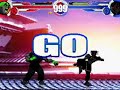 Evil Ken vs. Neo Dark Chun Li (both forms)