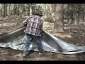 How to put up a camping tarp. How to put up a camping tarp.