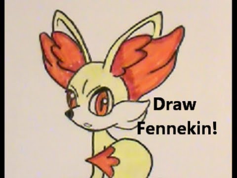 how to draw fennekin