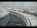 Shanghai maglev train interior and drivers window view