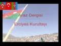 پرچم آذربایجان جنوبی در مراسم ازمیر تورکیه