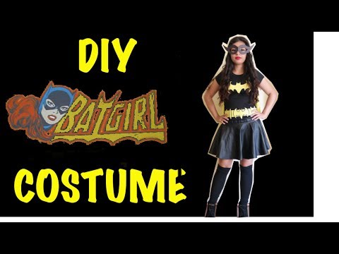 Last Minute DIY Halloween Batgirl Costume