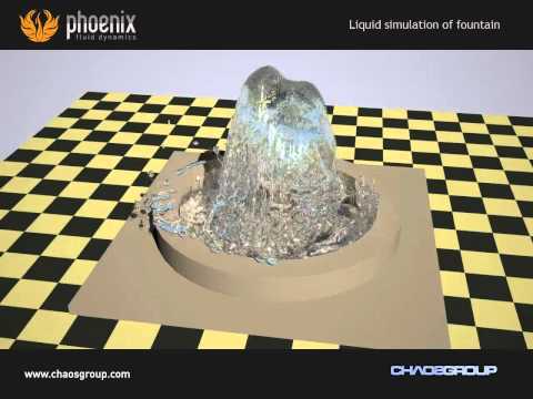 Phoenix FD – Liquid Simulation of Fountain | 3D Studio Max Plugins