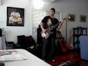 Primus - De Anza Jig cover on 4 string fretless bass guitar.
