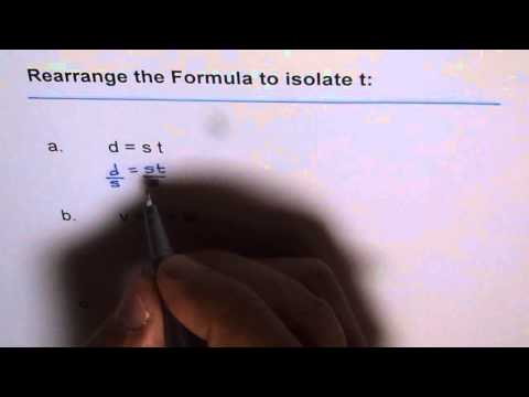 how to isolate a variable in a equation