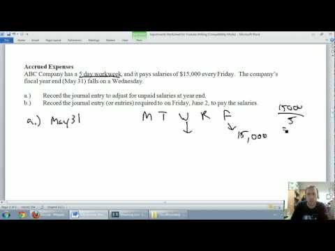 how to accrued payables