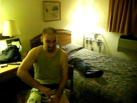 Year 200X and some fat guy in a hotel room
