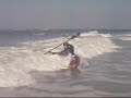 kayak surfing backwards