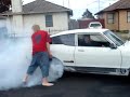 tims datson 120y coupe bournout tims datson 120y coupe bournout