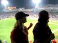 jill and kate have made a video with kelly in the red sox game. kelly is singing and making jokes in the video.
