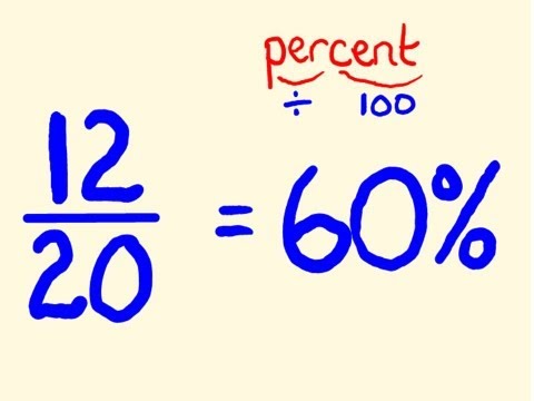 how to calculate a percentage