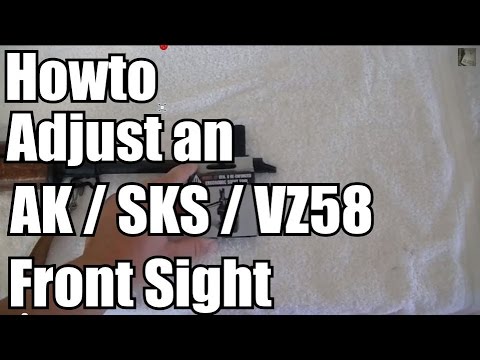 how to adjust ak sights without tool