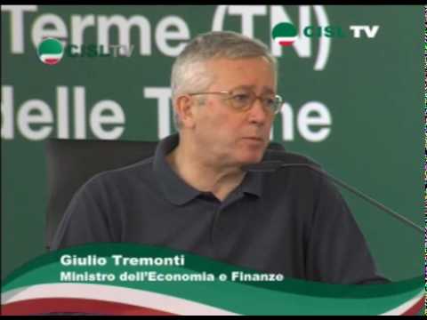 Intervento Tremonti festa CISL Levico 2010