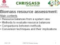 Bioenergy Distance Education-Assessment of Biomass Resources