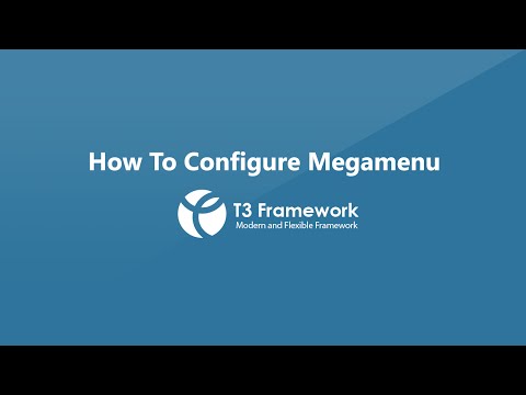 T3v3 Framework Video Tutorials - Megamenu